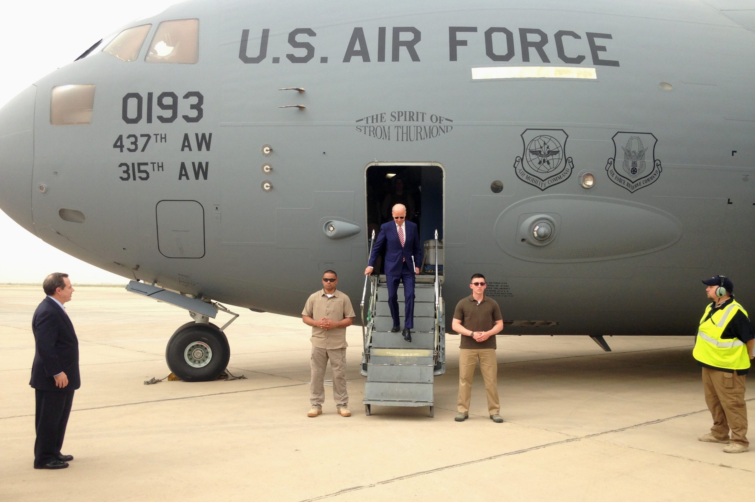 Joe Biden made a surprise visit to Iraq and people are fixated on the name of his plane