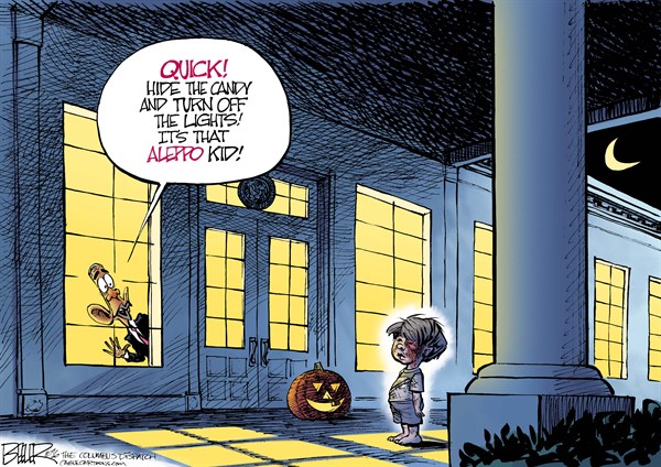 Editorial cartoon: It’s that Aleppo Kid