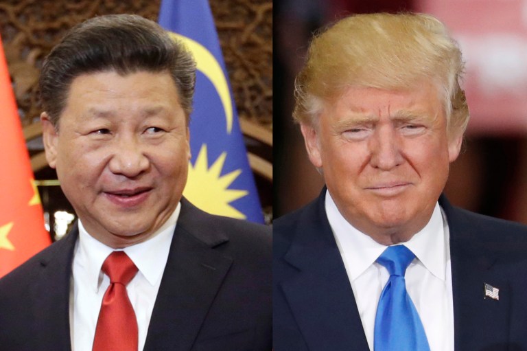 Chinese President Xi Jinping and President Trump are engaged in a high stakes trade dispute. (Jason Lee/Pool Photo via AP, File)