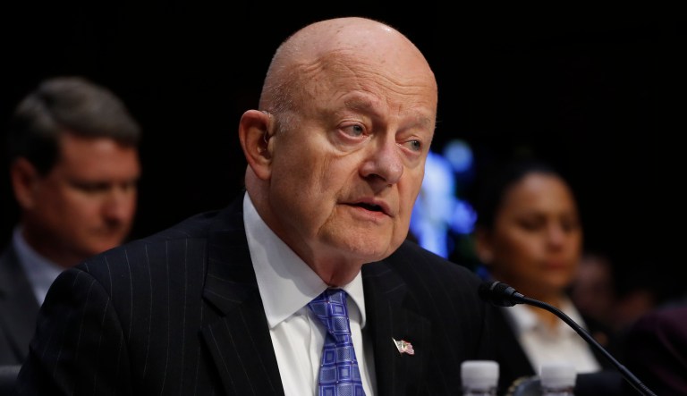 Former National Intelligence Director James Clapper said Wednesday that in his view, the Russia scandal facing the Trump administration is far worse than the Watergate scandal. (AP Photo/Pablo Martinez Monsivais)