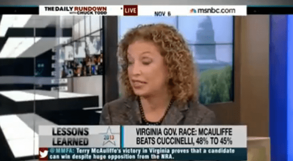 Chris Christie only won because of ‘big personality’ and ‘Hurricane Sandy,’ says Debbie Wasserman Schultz