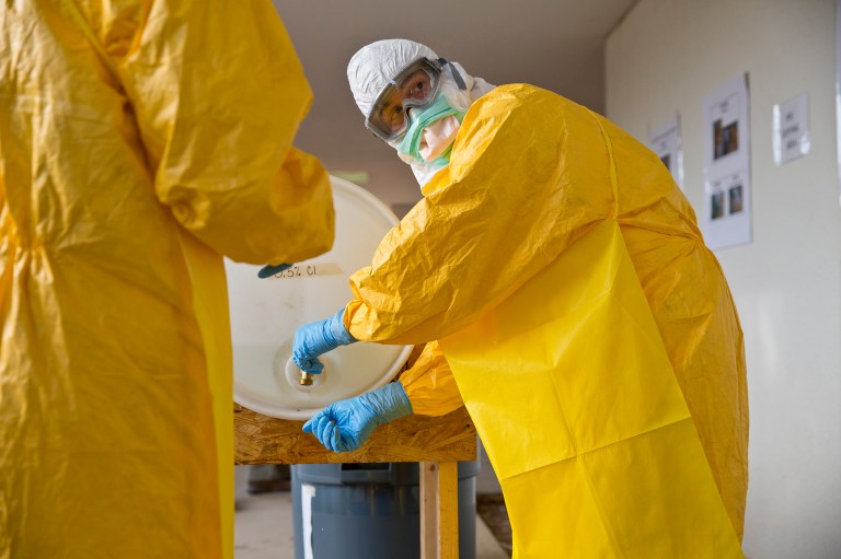 Some lawmakers say they allocated too much money to fight Ebola in 2014. (AP Photo/Brynn Anderson)