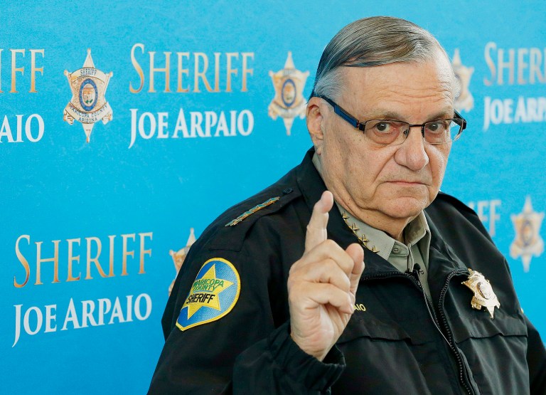 A federal judge ruled Sheriff Arpaio violated orders in his battle over racial profiling Latino illegal immigrants. (AP Photo/Ross D. Franklin, File)