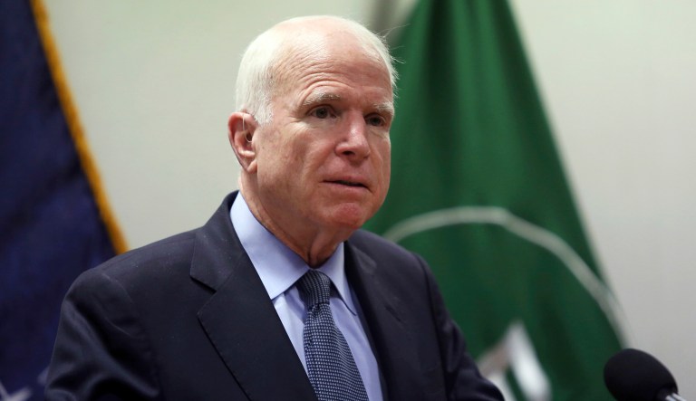 Sen. John McCain will receive the Liberty Medal from the National Constitution Center for a 