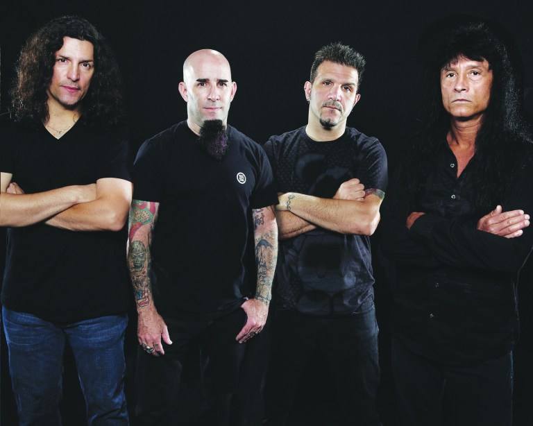 Courtesy of Matthew Rodgers
Anthrax members, from left, Frank Bello, Scott Ian, Charlie Benante and Joey Belladonna