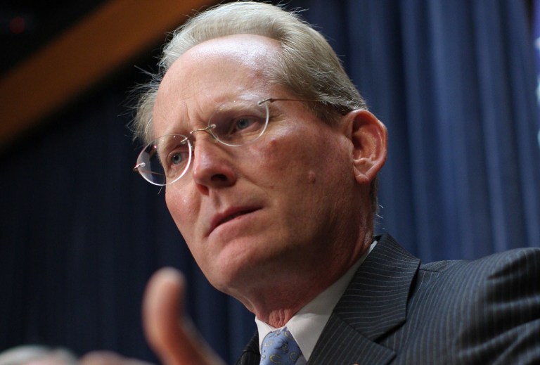 When Jim McCrery retired from Congress in 2008, he walked off Capitol Hill and over to Capitol Counsel LLC, where he serves as the lobbying shop's lead Republican lobbyist. (AP Photo/Lauren Victoria Burke)
