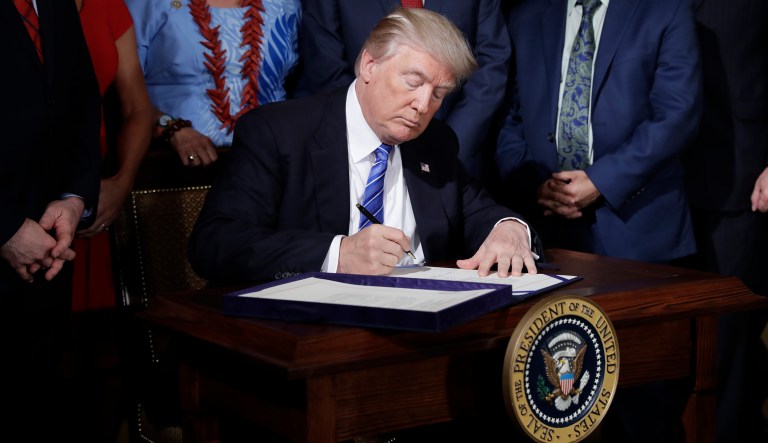 What will it take for the Senate to land Kate's Law on the presidentâs desk for signing? (AP Photo/Evan Vucci)