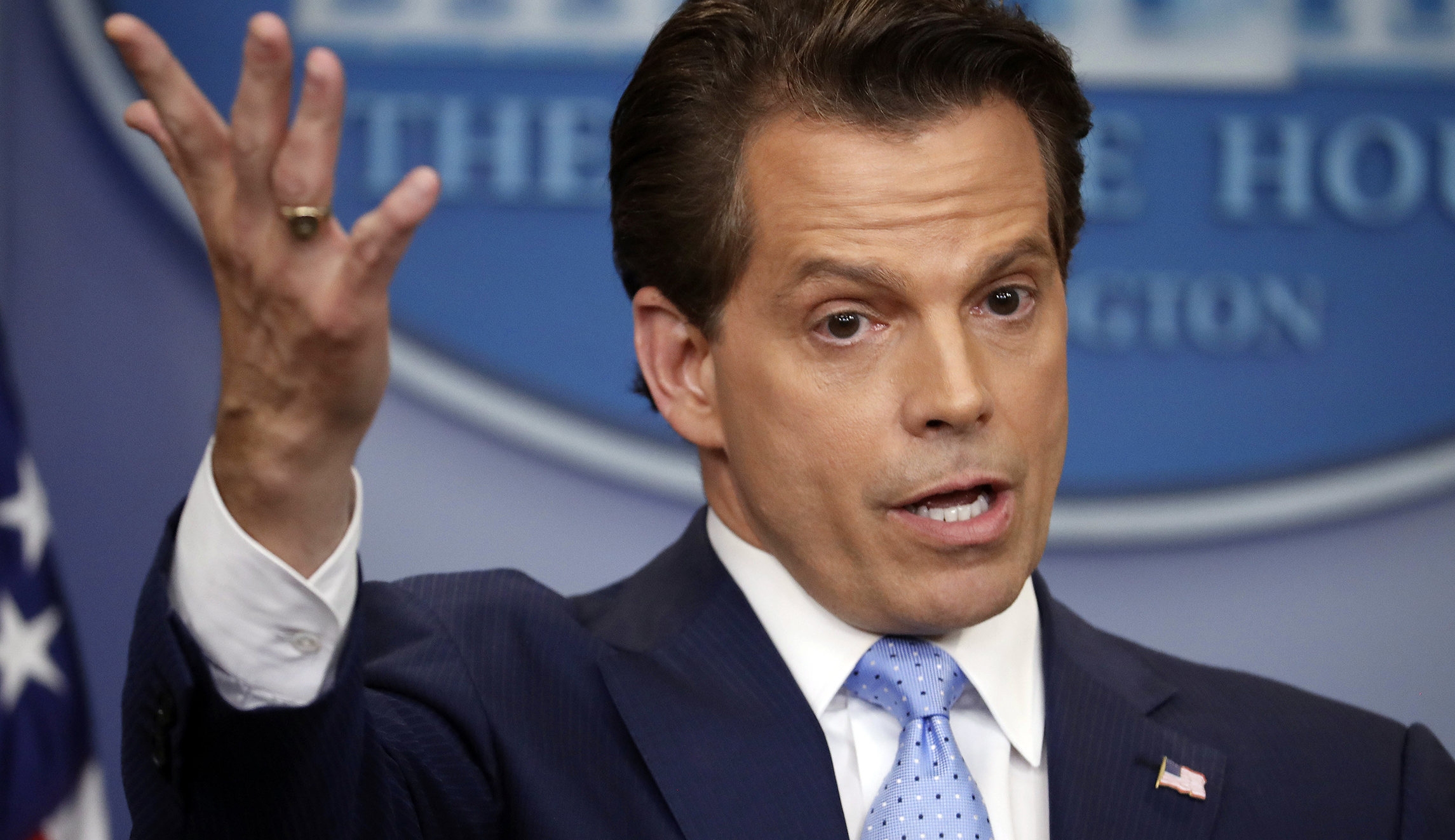 Anthony Scaramucci’s Sunday debut shows challenges that await