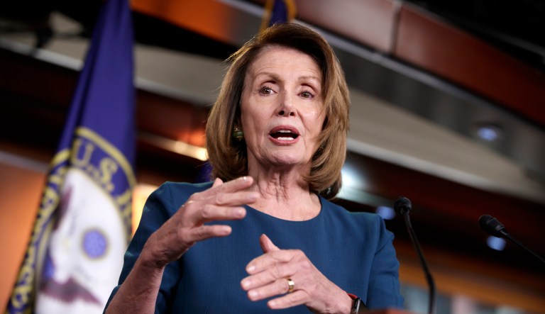 House Minority Leader Nancy Pelosi, D-Calif., speaks with reporters on Capitol Hill in Washington, Wednesday, Sept. 20, 2017. (AP Photo/J. Scott Applewhite)