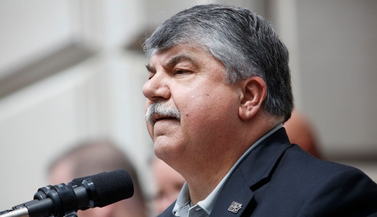 Richard Trumka, the AFL-CIO's president, announced a 