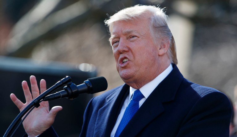 According to a report, President Trump may not do an interview traditionally held just before the Super Bowl. (AP Photo/Evan Vucci)
