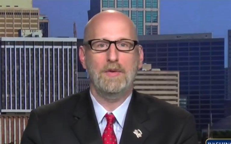 David French was among the first to defend the Republican National Committee against charges it had crowned the president-elect king or compared him to Jesus Christ on Christmas. (Screenshot)