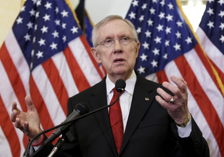 Senate Minority Leader Harry Reid is now going to hang up his gloves, and will retire rather than seek re-election in 2016. (AP Photo)