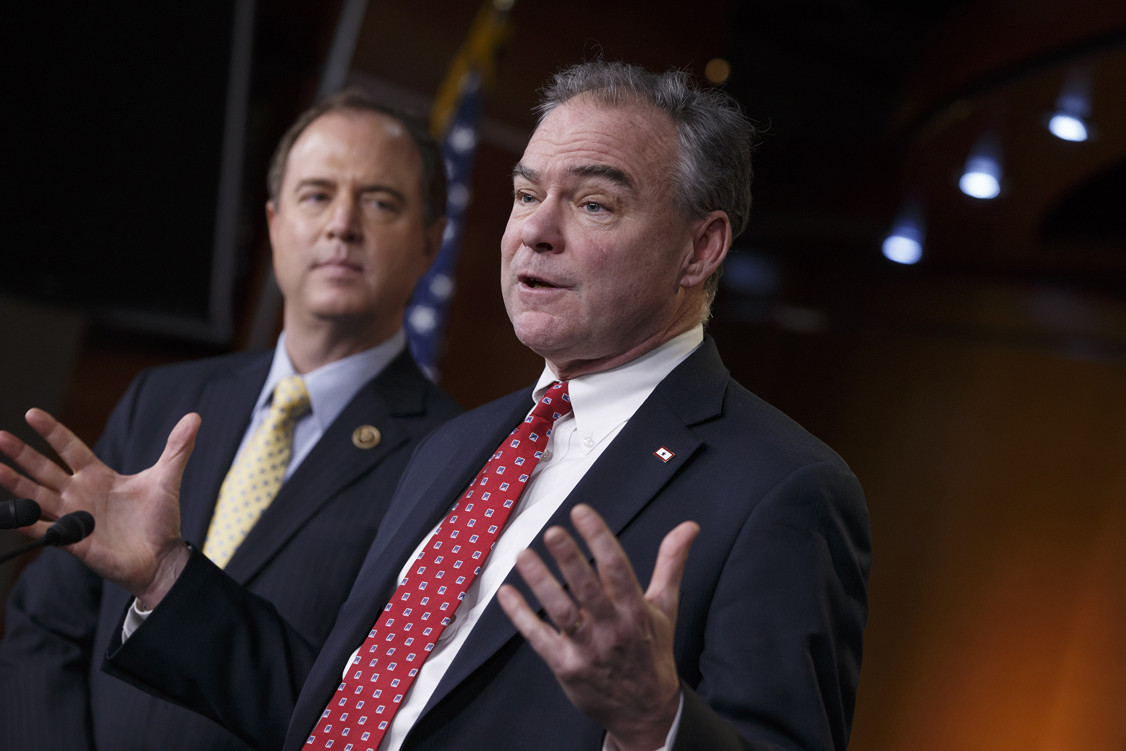Tim Kaine: ‘don’t believe the hype’ on VP speculation