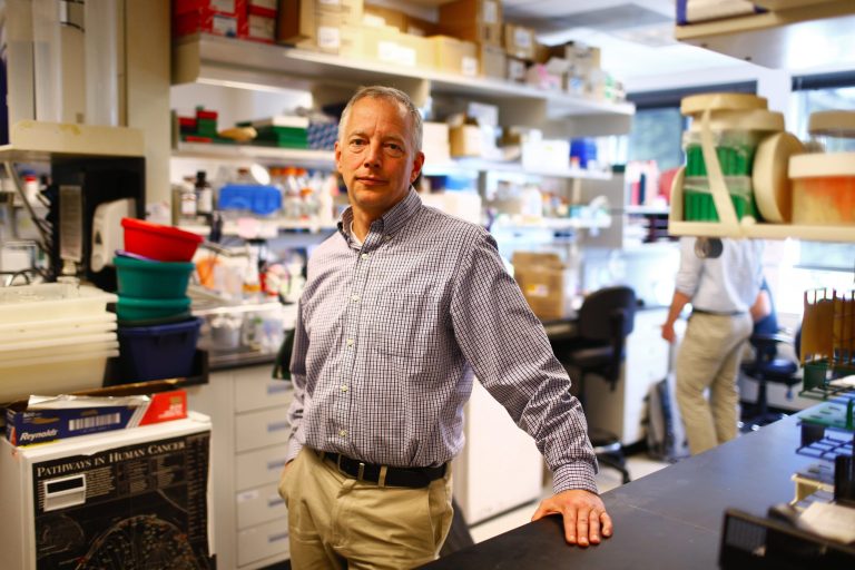 This June 6, 2013 photo shows Dr. Jim Olson, pediatric oncologist at Seattle Children's Hospital and research scientist at the Fred Hutchinson Cancer Research Center in Seattle. (AP Photo/John Lok) 