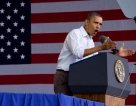 Obama Tries to Rally the Base