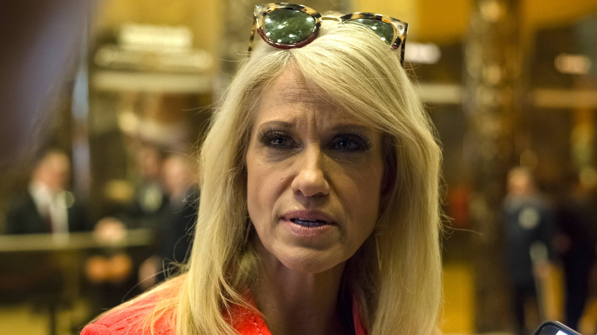 Conway on a couch is about the dumbest shiny object reporters have chased in the Trump era