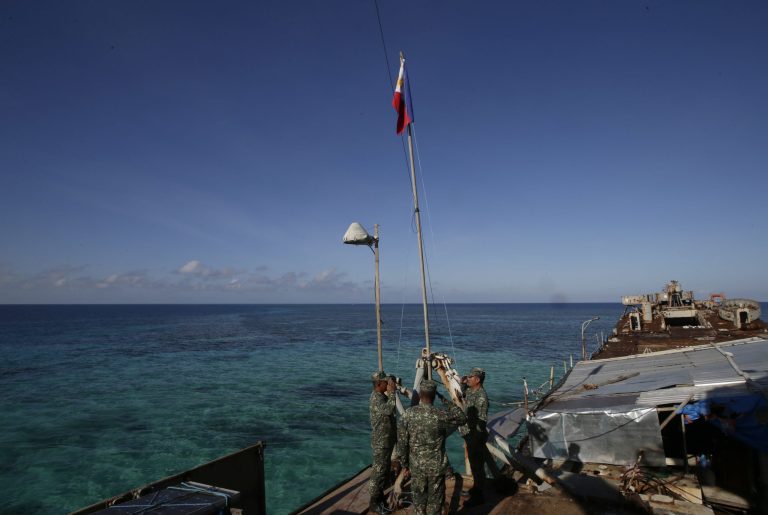 America is interested in a desire —œfor a peaceful resolution to disputes in competing claims in the region.—&pound; (AP Photo/Bullit Marquez)