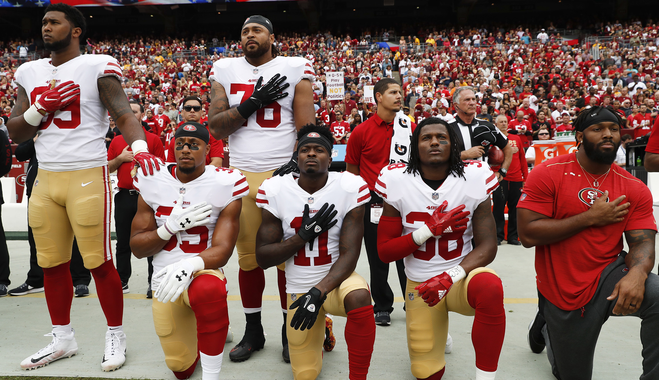 Trump: NFL showing ‘total disrespect’ by not forcing players to stand for national anthem