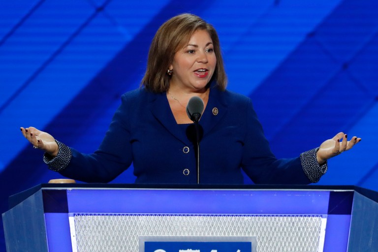 Rep. Sanchez says she would only work with the GOP on an Obamacare replacement if it covers 20 million people, the same coverage level as Obamacare. (AP Photo/J. Scott Applewhite)