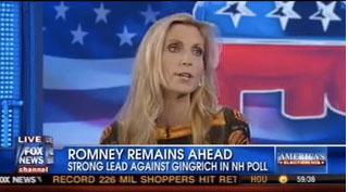 Ann Coulter blasts Gingrich for cheating on wives