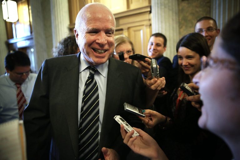 McCain is leaning on top political aides to Arizona Gov. Doug Ducey in his bid to win a sixth term. (Getty Images file)