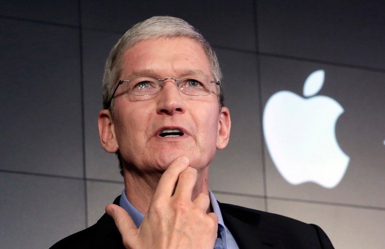 "We think it's bad news to write, we would never write it, we have never written it," said Apple CEO Tim Cook. (AP Photo/Richard Drew, File)