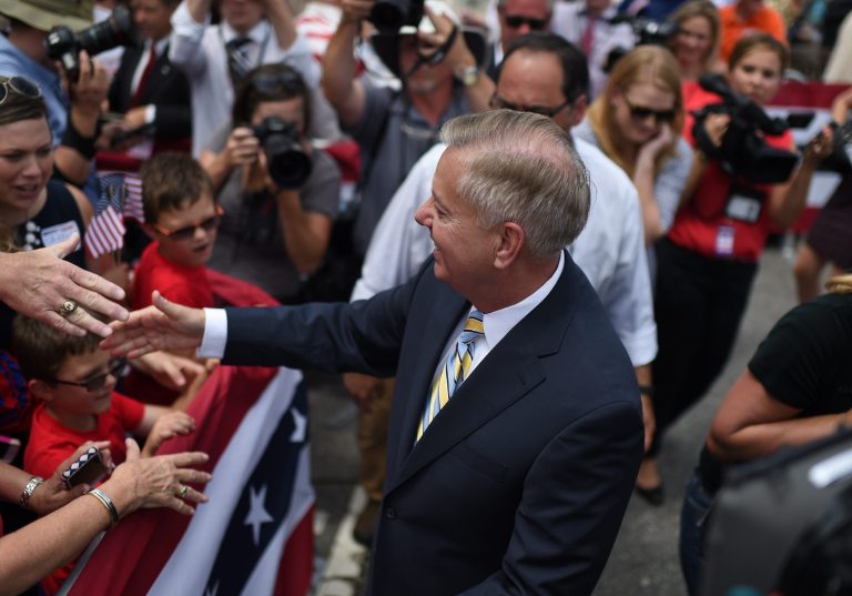 Local polling of South Carolina Republican voters from earlier this spring shows Lindsey Graham coming in behind former Florida Gov. Jeb Bush and Wisconsin Gov. Scott Walker. (AP Photo)Â 