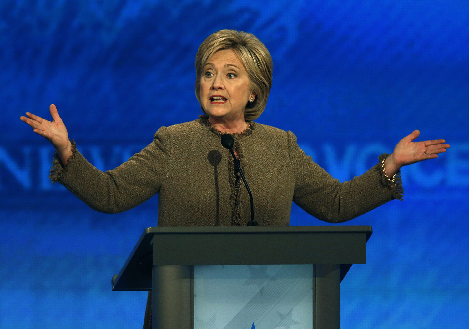 Clinton’s advantage tonight: Being a woman