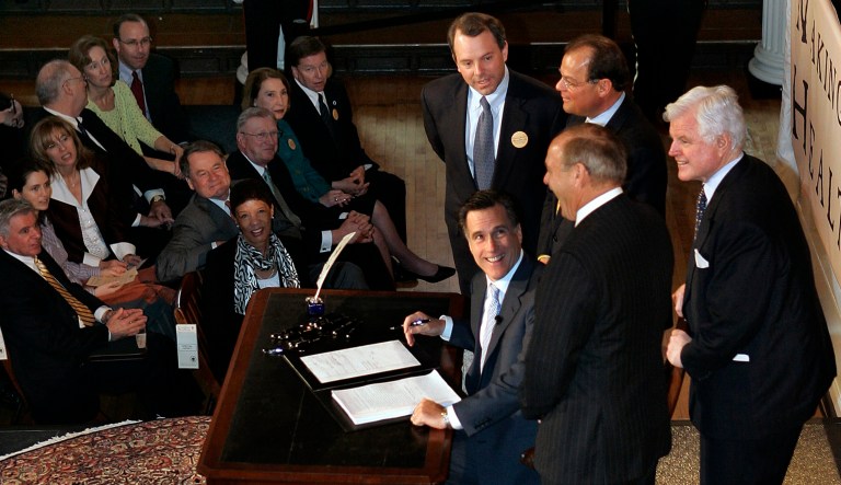 The congressional GOP should allow states to emulate Romneycare, by structuring ACA funds as block grants to reward states for increasing overall insurance coverage by targeting public funds to fill gaps in private insurance. (AP Photo/Elise Amendola, File)