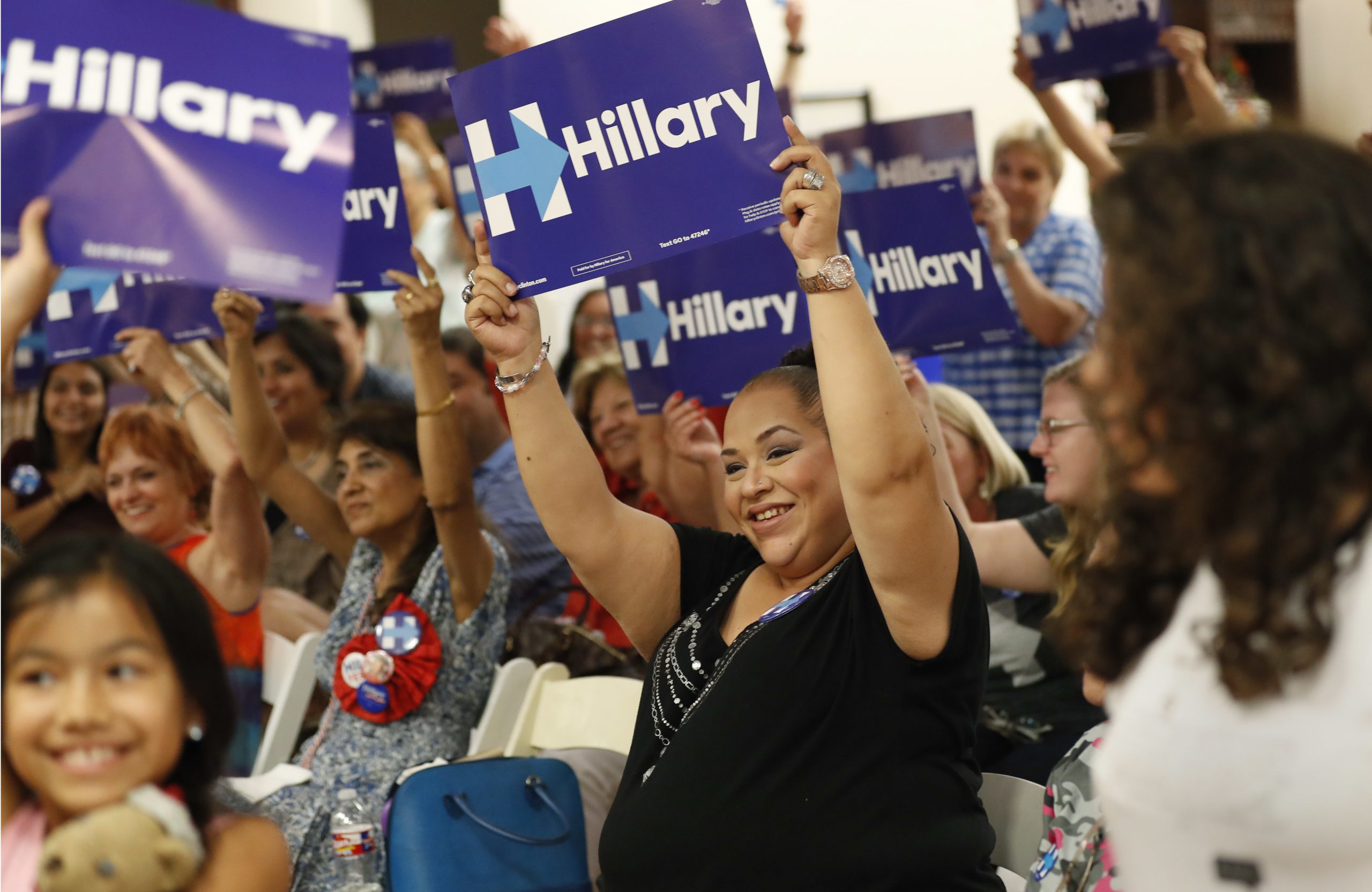 Clinton carries massive leads among Latinos in four battleground states
