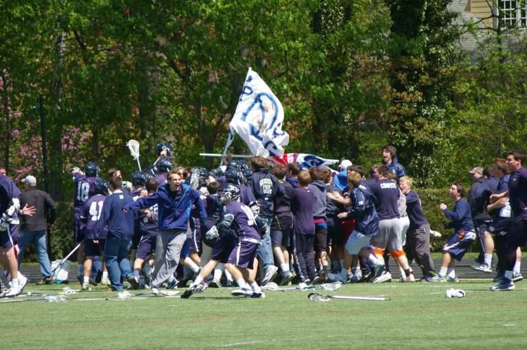  Georgetown Prep celebrates Townsend Brown's game winner in overtime at Landon. / Kevin Dunleav 