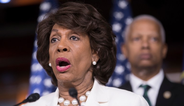 Rep. Maxine Waters, D-Calif., accused President Trump of 