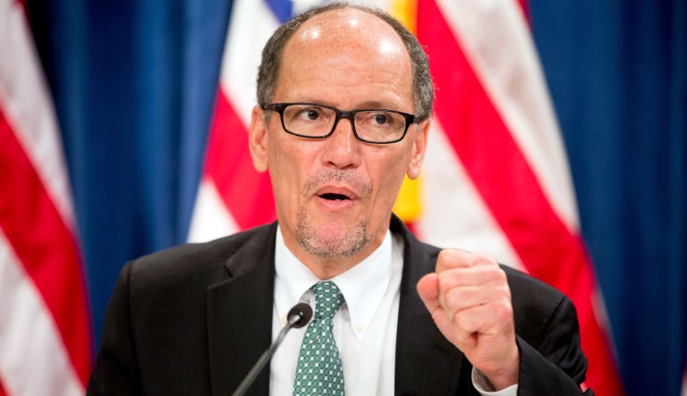 Contrary to Perez's claim, the U.S. Constitution establishes the Electoral College in Article II, and the 12th Amendment details the process by which electors will meet and vote for president and vice president. (AP Photo/Andrew Harnik, File)