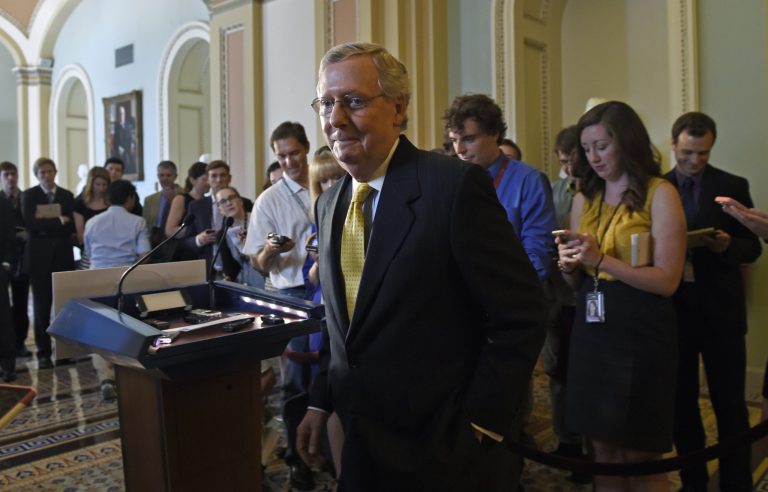The Judiciary Committee's top Democrat, Sen. Patrick Leahy, D-Vt., wants Majority Leader Mitch McConnell, R-Ky., to consider Democratic amendments to the bill. (AP Photo)Â 