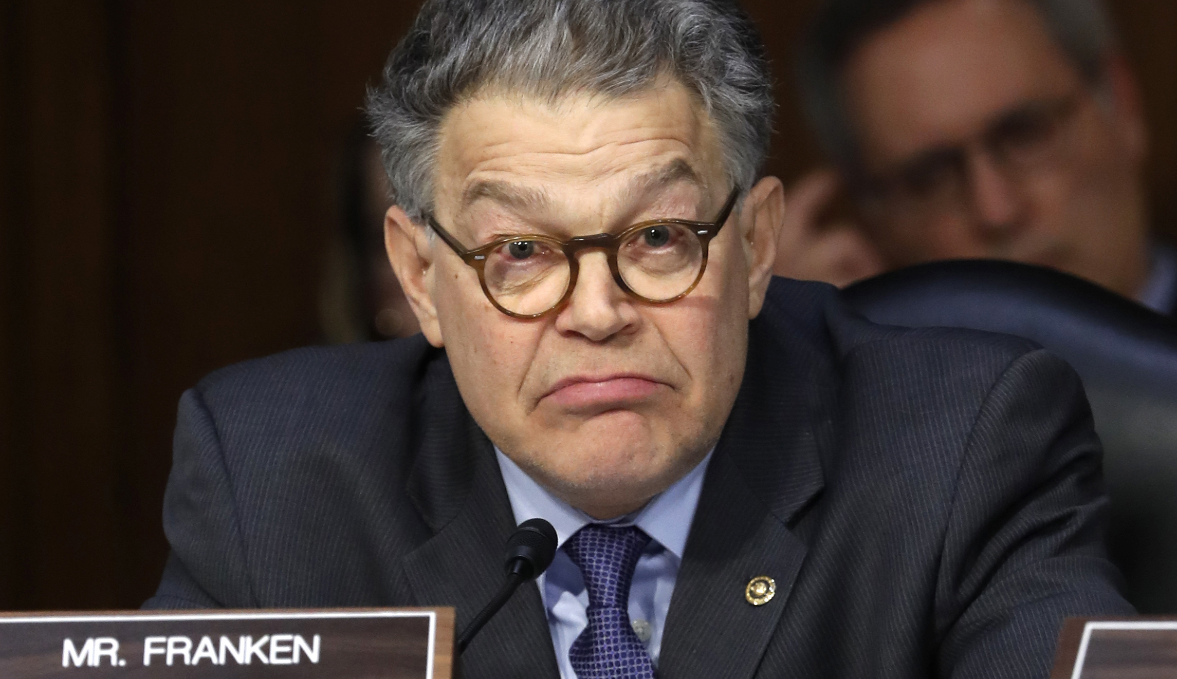 Watch: Sen. Al Franken responds in real time to a Trump tweet