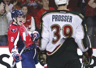 Evan Vucci/APAlex Ovechkin scored his 10th goal in 12 games Sunday in the Capitals'victory against the Wild, giving him 36 this season.