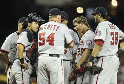 Christian Petersen/Getty Images
The Nationals'staff ERA has lowered significantly since Steve McCatty took over as the pitching coach in June 2009.
