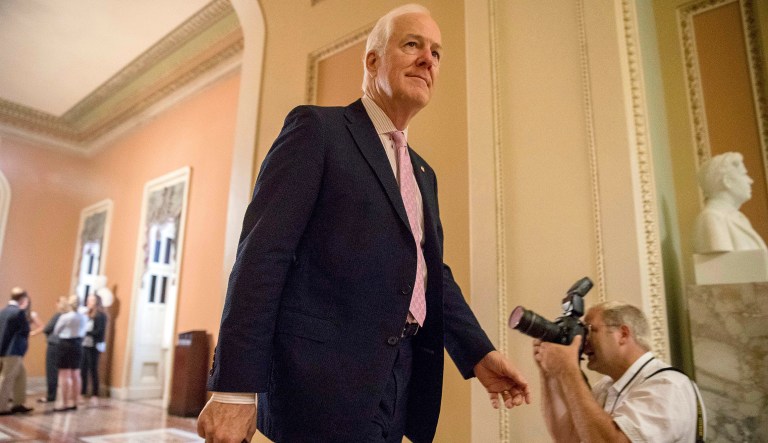 Senate Majority Whip John Cornyn, R-Texas., said Mueller needs to vet his team for political bias. (AP Photo/Andrew Harnik)