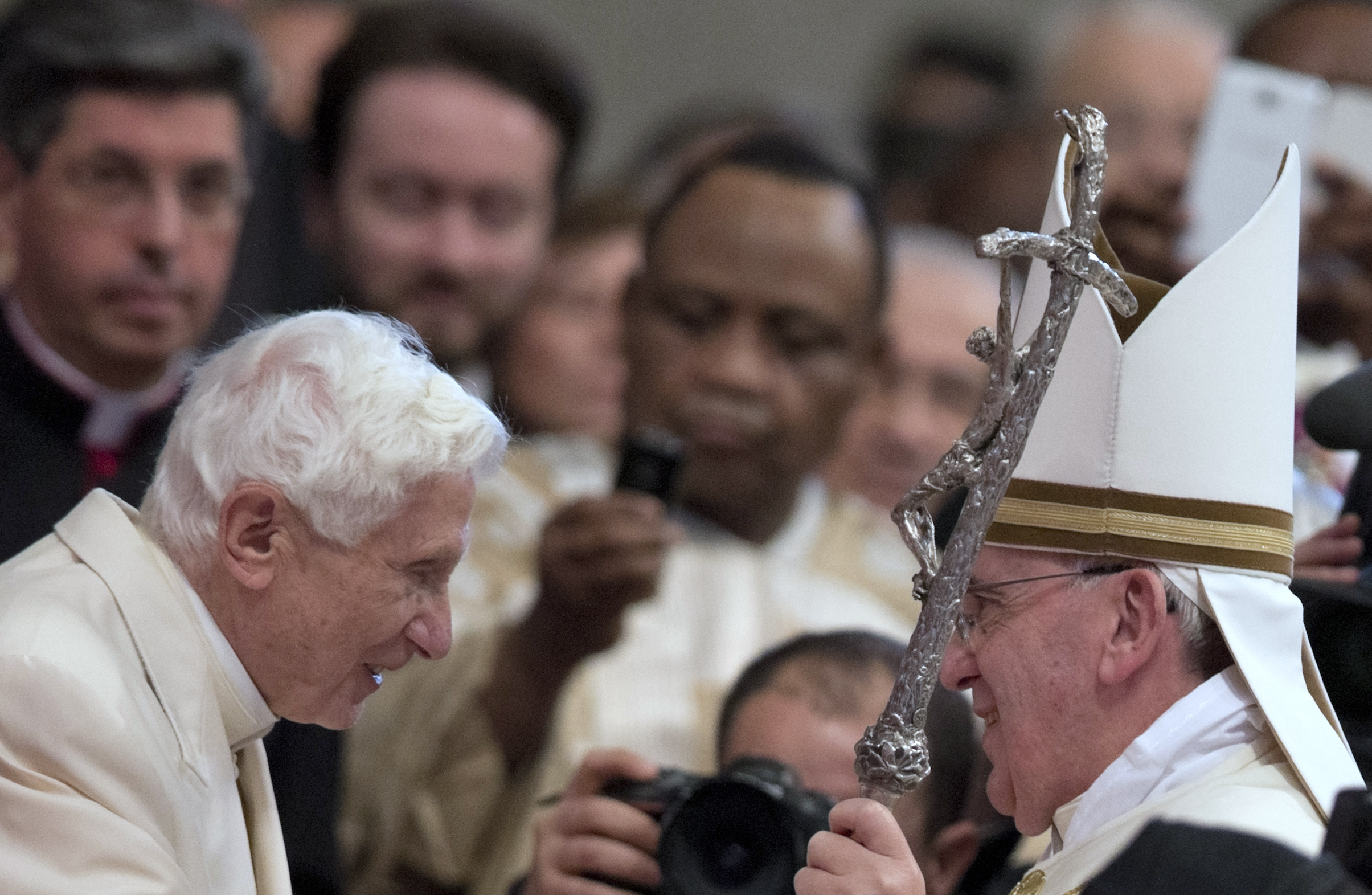 2 popes on hand in historic 1st cardinal ceremony
