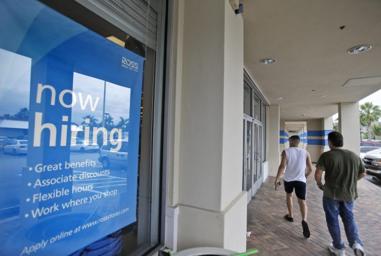 The Labor Department releases weekly jobless claims on Thursday. (AP Photo/Wilfredo Lee)