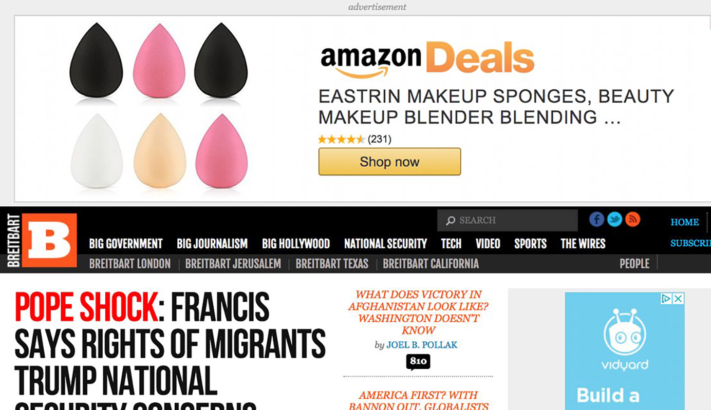 Celebrities join the call for Amazon to stop advertising on Breitbart