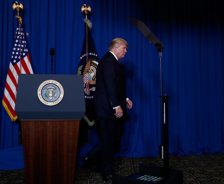 Trump's response sent a clear message to the world. (AP Photo/Alex Brandon)