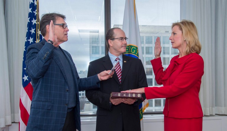 Lisa E. Gordon-Hagerty was sworn in as administrator of the National Nuclear Security Administration. (@NNSANews/Twitter)