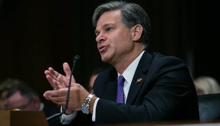 According to a report, Christopher Wray's stance is 