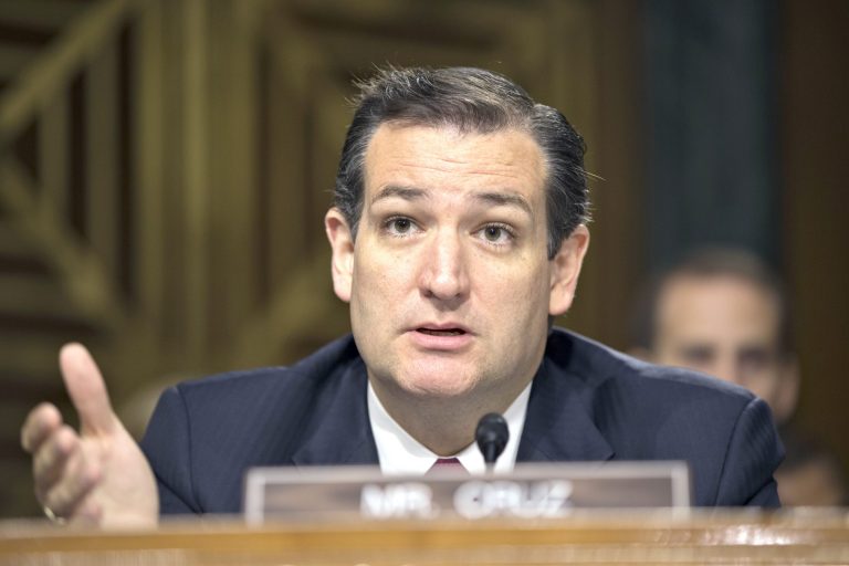 J. Scott Applewhite/AP  
Sen. Ted Cruz, R-Texas, took to the Senate floor yesterday to fault President Obama for arming Syrian rebels.