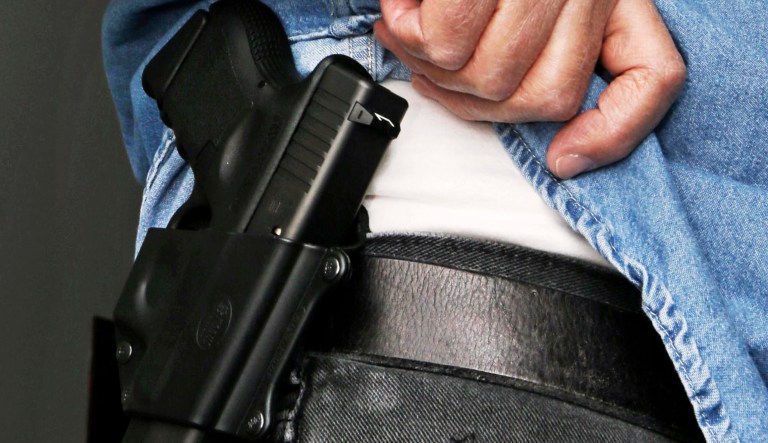 The Fix NICS Act was added to the Concealed Carry Reciprocity Act despite efforts to separate the two by Democrats. (AP Photo/Al Behrman, File)