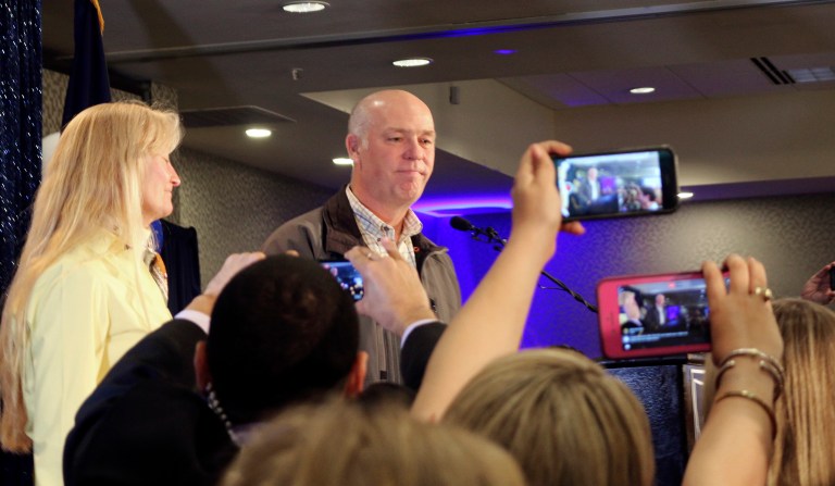 Greg Gianforte drew national criticism when he assaulted Guardian reporter Ben Jacobs one day before winning a special election to fill the seat vacated by Interior Secretary Ryan Zinke. (AP Photo/Bobby Caina Calvan, File)