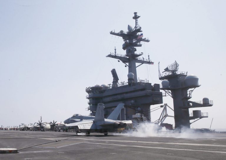 The Pentagon is now scheduling naval patrols in the South China Sea in order to establish a more prominent presence in the region as relations between the U.S. and China become more tense. (AP Photo/Bullit Marquez)