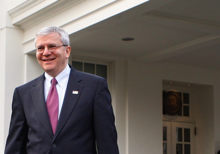 Joshua Bolten, former President George W. Bush's chief of staff, will head the Business Roundtable, an association of CEOs formed to lobby in Washington. (AP Photo/Ron Edmonds)
